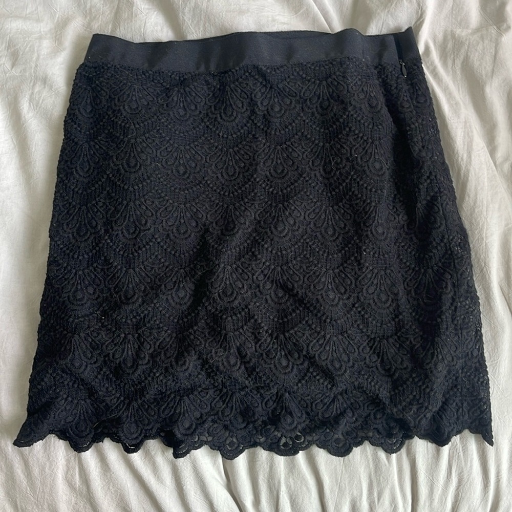JCREW lace skirt